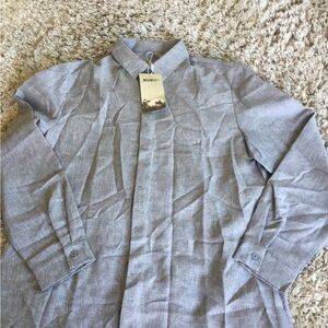 Marni Gray Button-Up Shirt